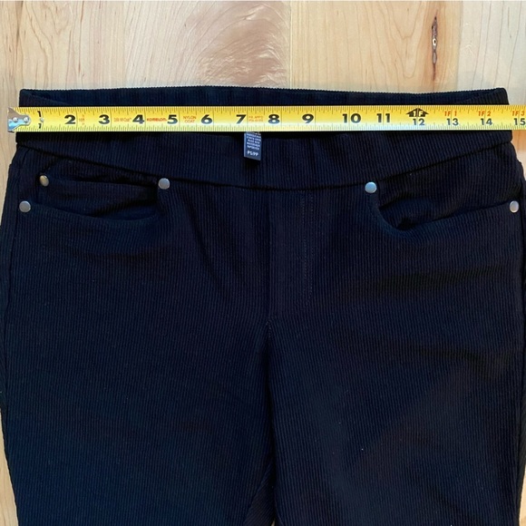 Eileen Fisher Cropped/Ankle Black Ribbed Pants - Picture 10 of 10